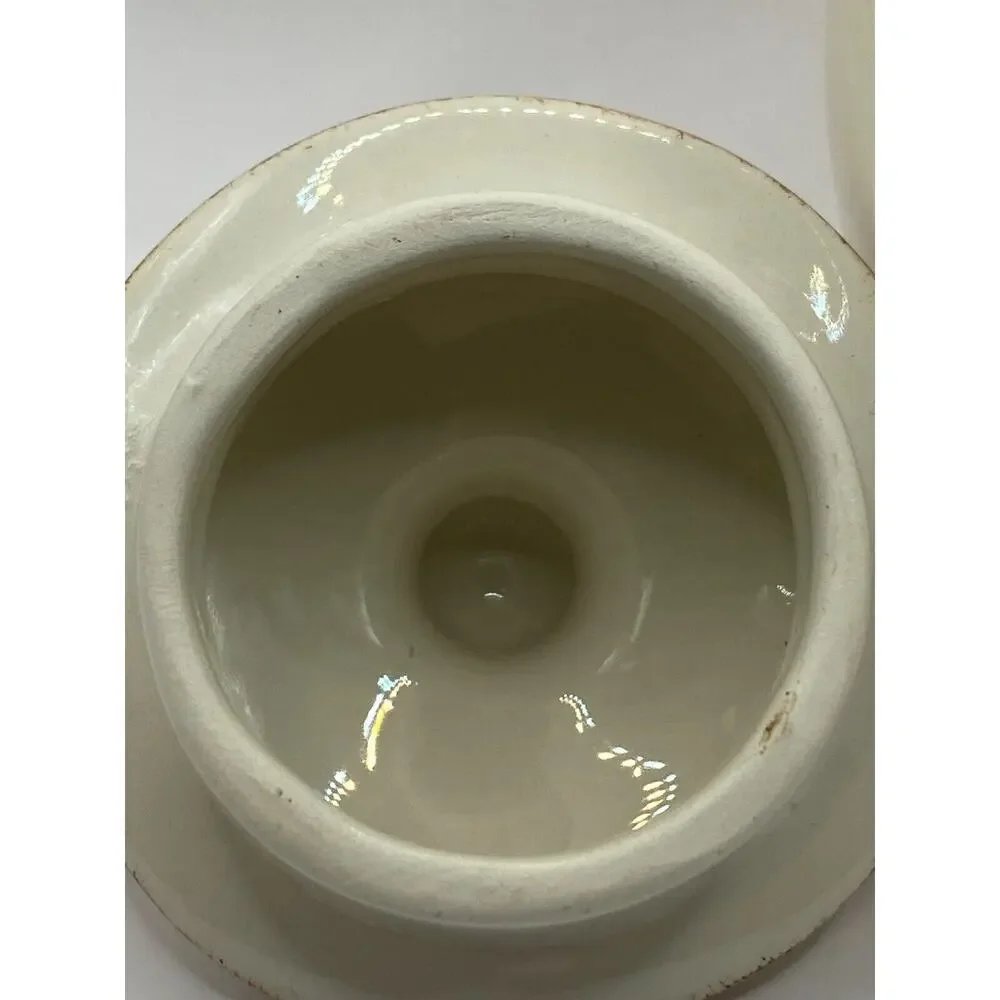 Maxcera Handcrafted In China Sugar Bowl And Creamer Leaf Vine